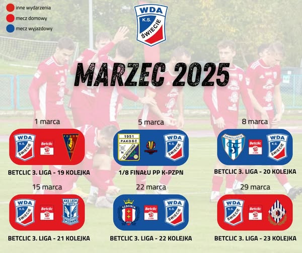 W marcu Wda rozegra pierwsze ligowe mecze w 2025 roku