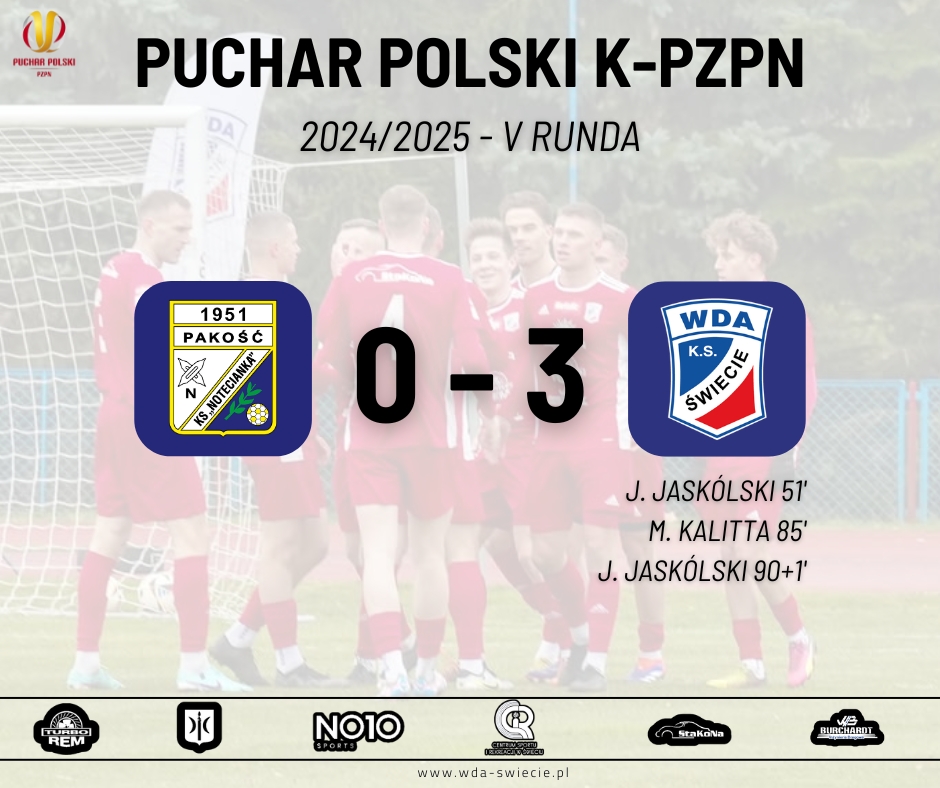 Notecianka Pakość – Wda Świecie 0:3 (0-0)