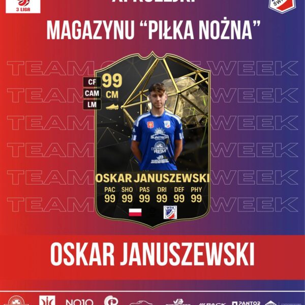 Oskar Januszewski w jedenastce kolejki magazynu „Piłka Nożna”