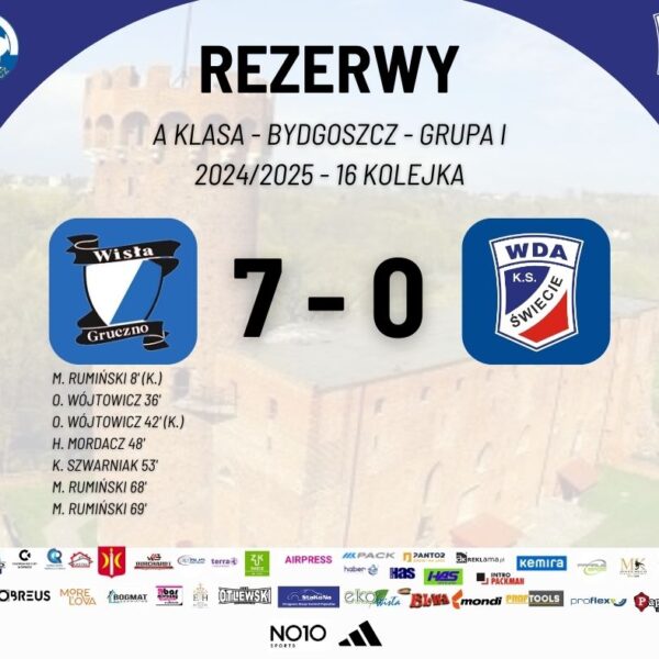 LZS Wisła Gruczno – Wda II Świecie 7:0