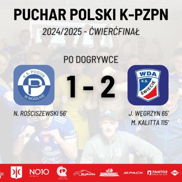 Pogoń Mogilno – Wda Świecie – 1:2