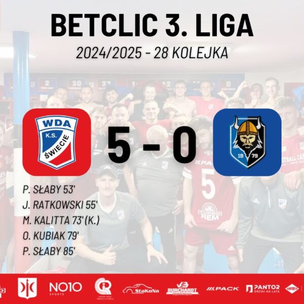 Wda Świecie – Vineta Wolin – 5:0
