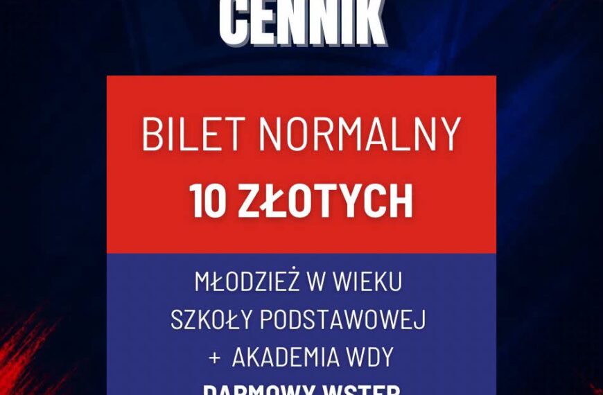CENNIK BILETÓW NA MECZE LIGOWE W SEZONIE 2026/2027