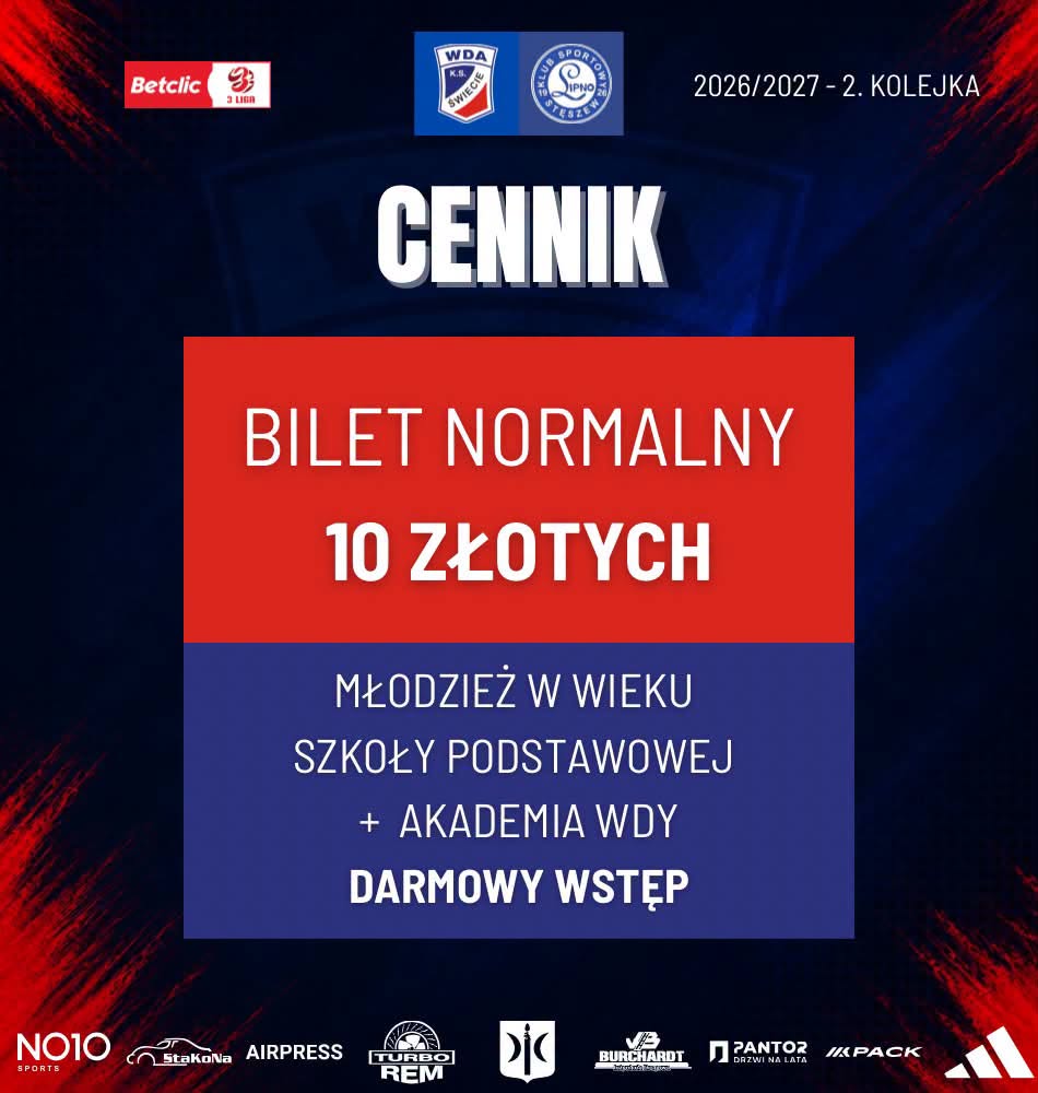 CENNIK BILETÓW NA MECZE LIGOWE W SEZONIE 2026/2027